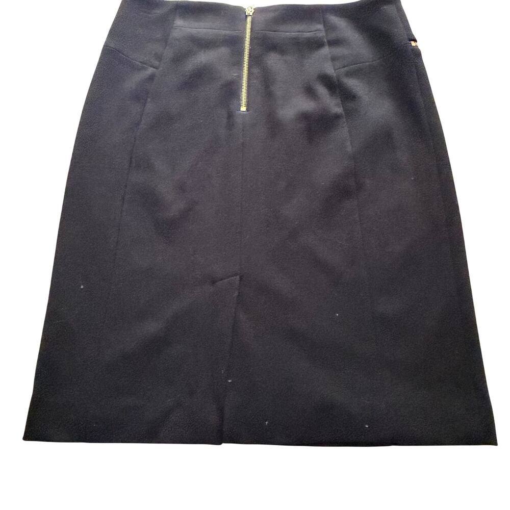 Michael Kors black zip up skirt sz 8 dressy workwear classic classy - Picture 6 of 11
